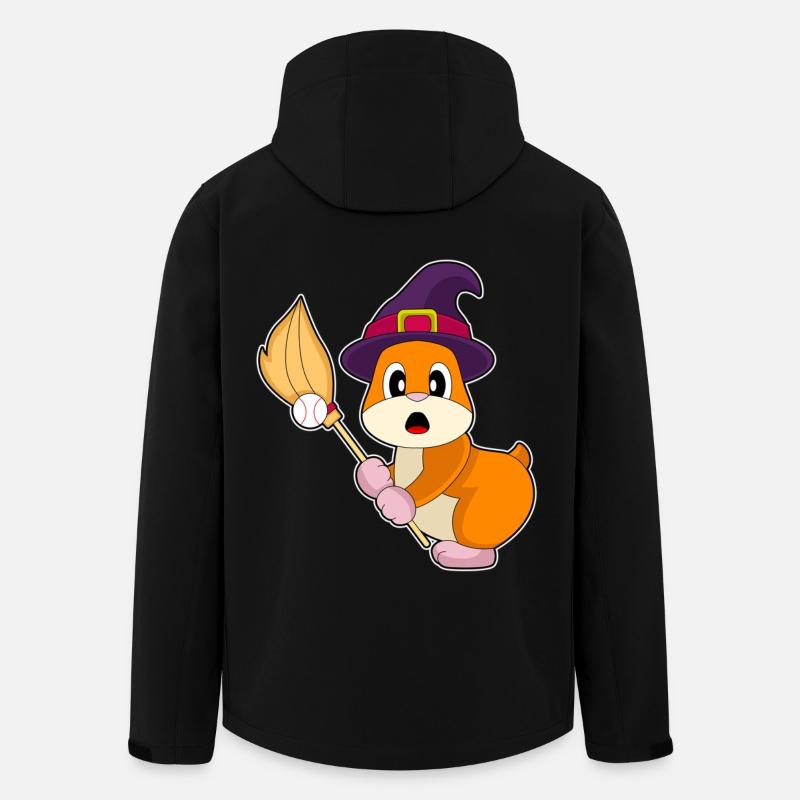 Hamster Halloween Baseball - Veste softshell homme en polyester recyclé Stanley/Stella - noir