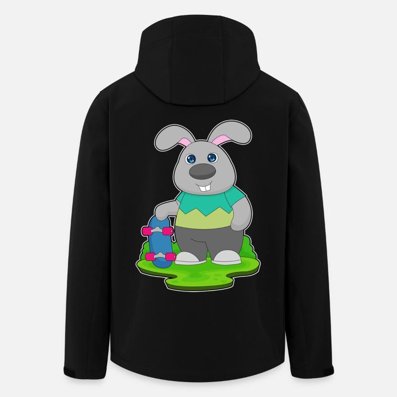 Bunny Skater Skateboard - Veste softshell homme en polyester recyclé Stanley/Stella - noir