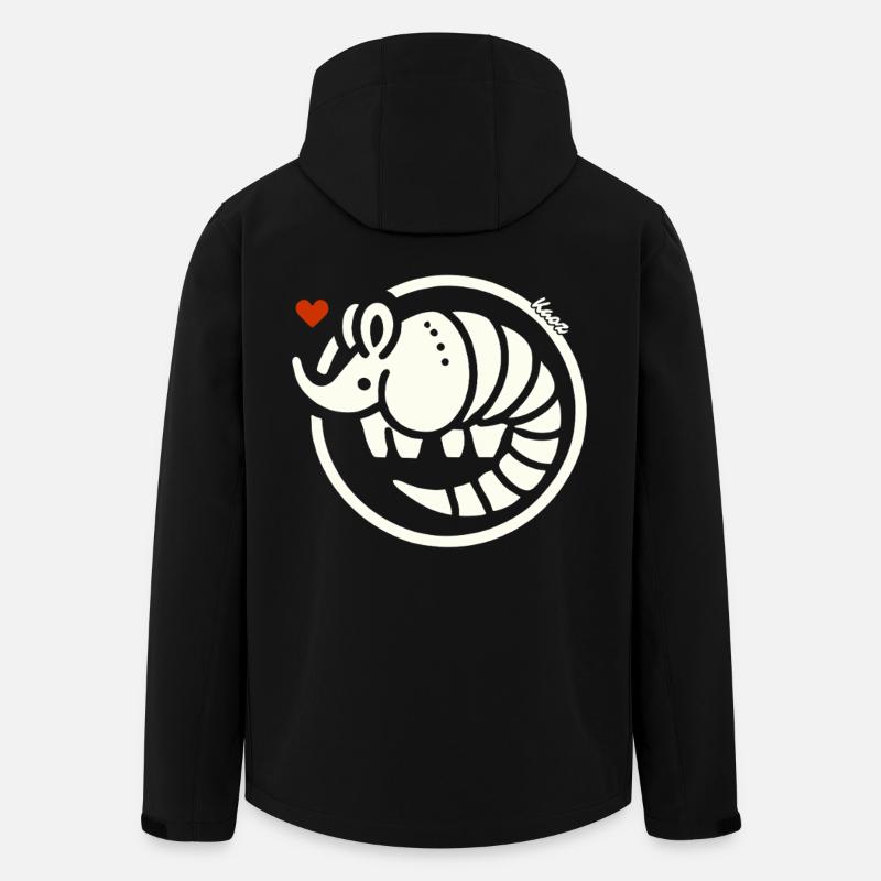 Amour du tatou - Veste softshell homme en polyester recyclé Stanley/Stella - noir