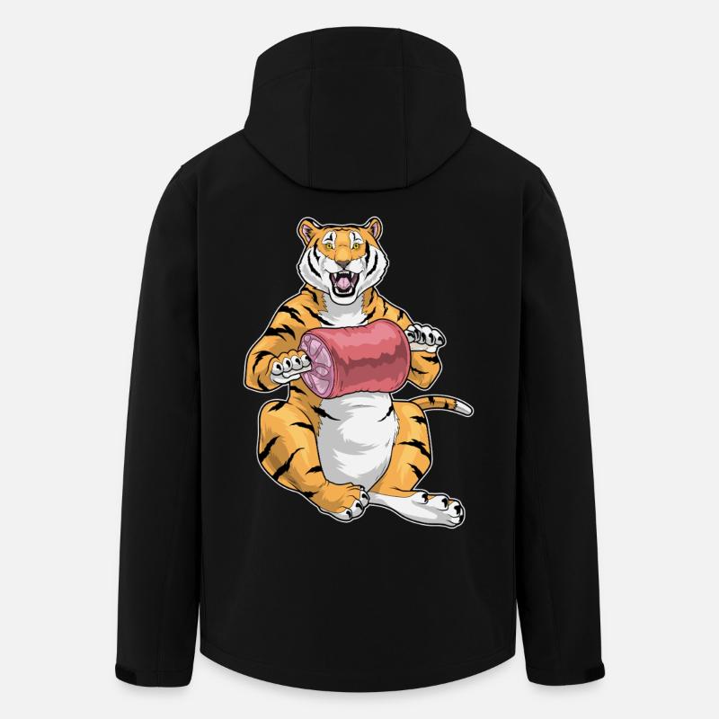 Tiger Meat - Men’s Recycled Softshell Jacket by Stanley/Stella - black