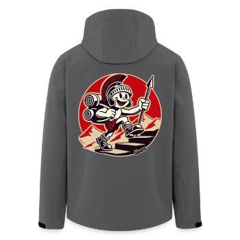 Randonnée de soldat romain joyeux - Veste softshell homme en polyester recyclé Stanley/Stella - noir - Dos - AI Model Male 185 light (185cm)