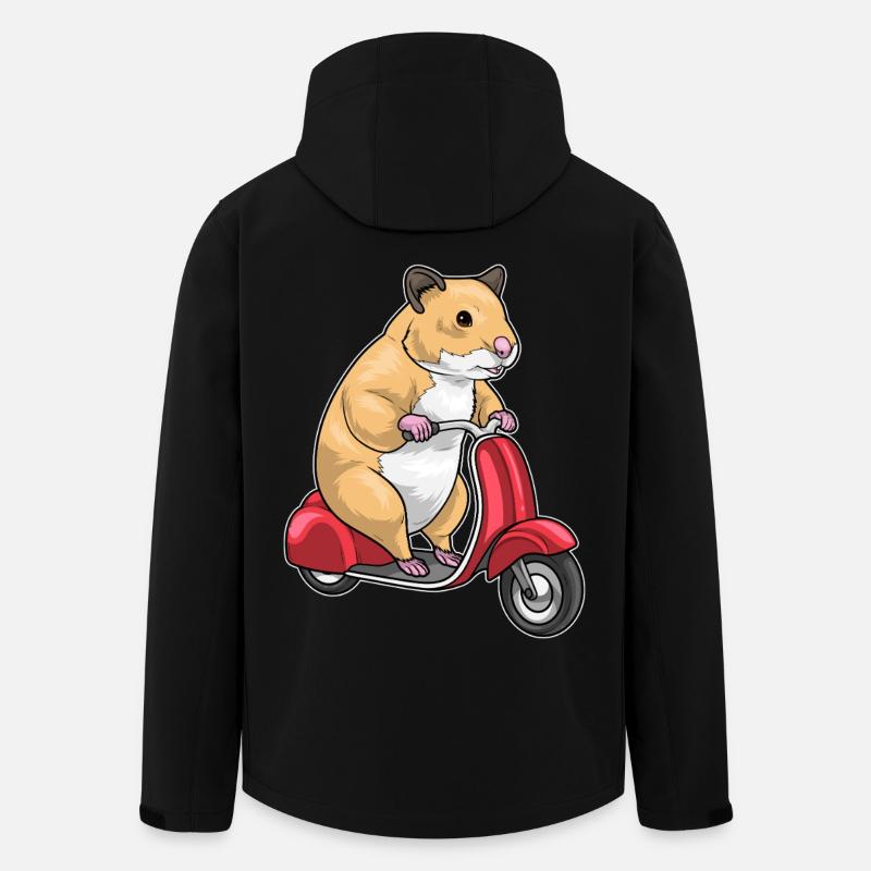 Hamster Scooter - Men’s Recycled Softshell Jacket by Stanley/Stella - black