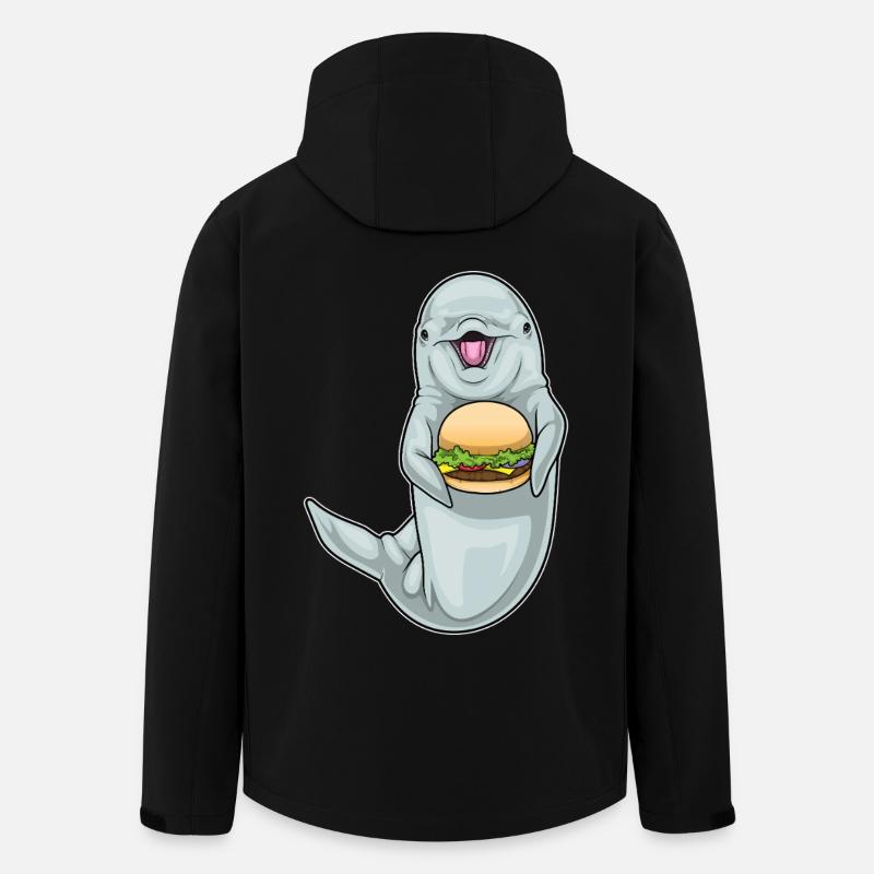 Dolphin Cheeseburger - Veste softshell homme en polyester recyclé Stanley/Stella - noir