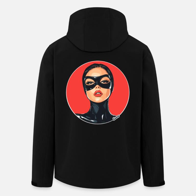 Femme avec masque - Veste softshell homme en polyester recyclé Stanley/Stella - noir