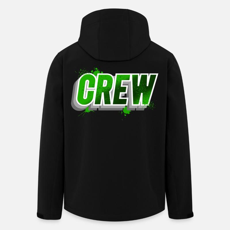 crew - Men’s Recycled Softshell Jacket by Stanley/Stella - black