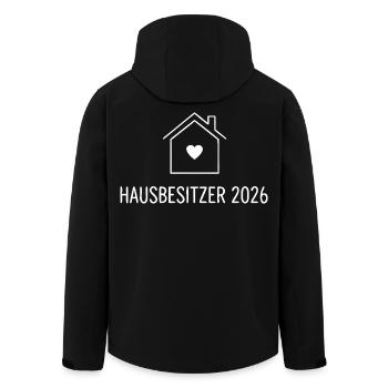 Propriétaire 2026 – Propriété - Veste softshell homme en polyester recyclé Stanley/Stella - noir - Dos - AI Model Male 185 light (185cm)