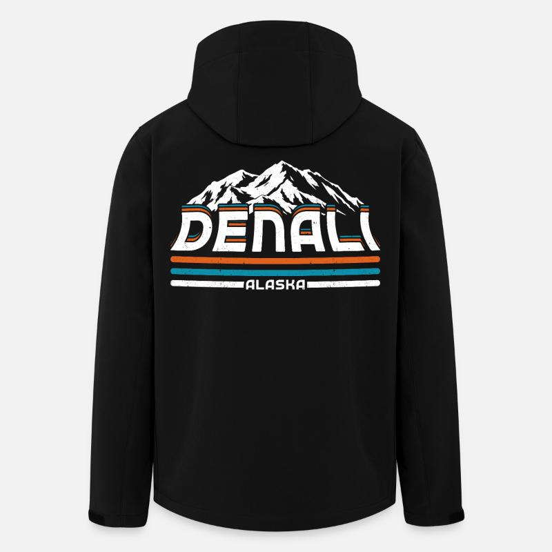 Alaska Denalis Nationalpark - Recycelte Männer Softshell-Jacke von Stanley/Stella - Schwarz
