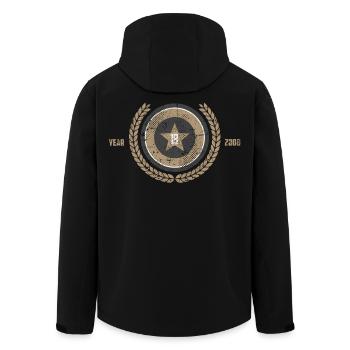 T-shirt Retro Star 18e anniversaire 2008 - Veste softshell homme en polyester recyclé Stanley/Stella - noir - Dos - AI Model Male 185 light (185cm)