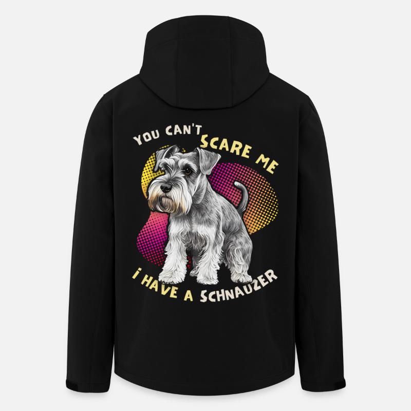 Schnauzer, Schnauzer-Terrier, funny saying - Men’s Recycled Softshell Jacket by Stanley/Stella - black