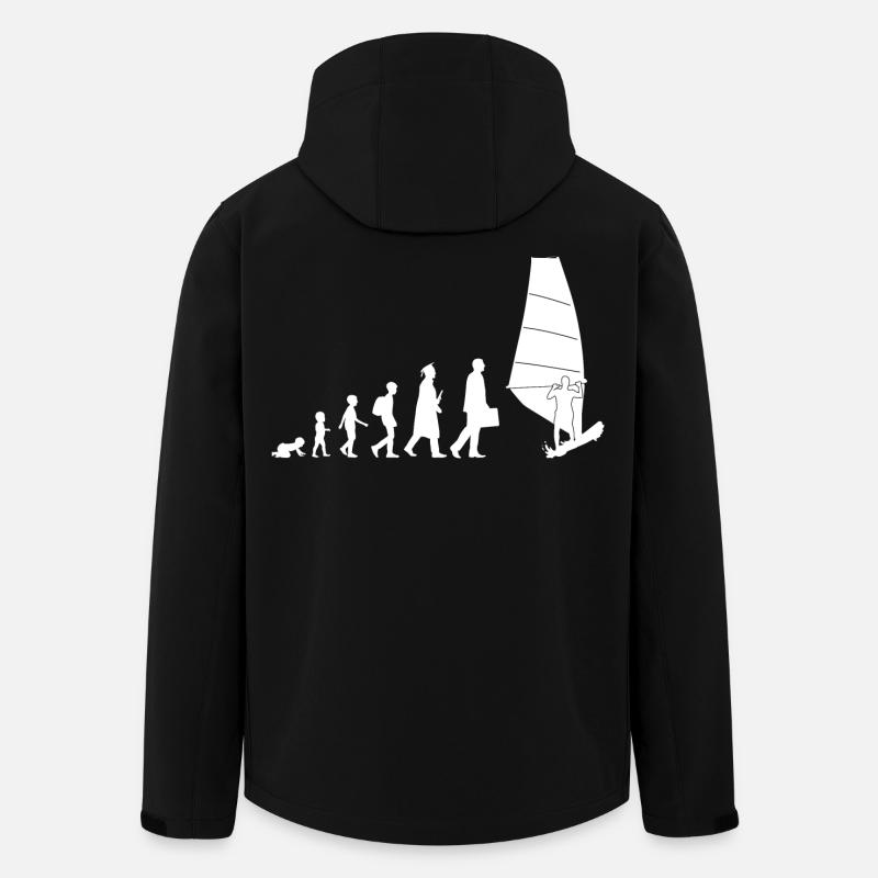 Évolution de la planche à voile - Veste softshell homme en polyester recyclé Stanley/Stella - noir