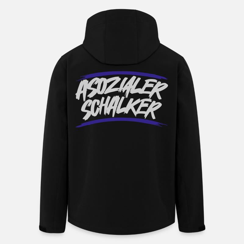 Asozialer Schalker | Gelsenkirchen Schalke - Recycelte Männer Softshell-Jacke von Stanley/Stella - Schwarz