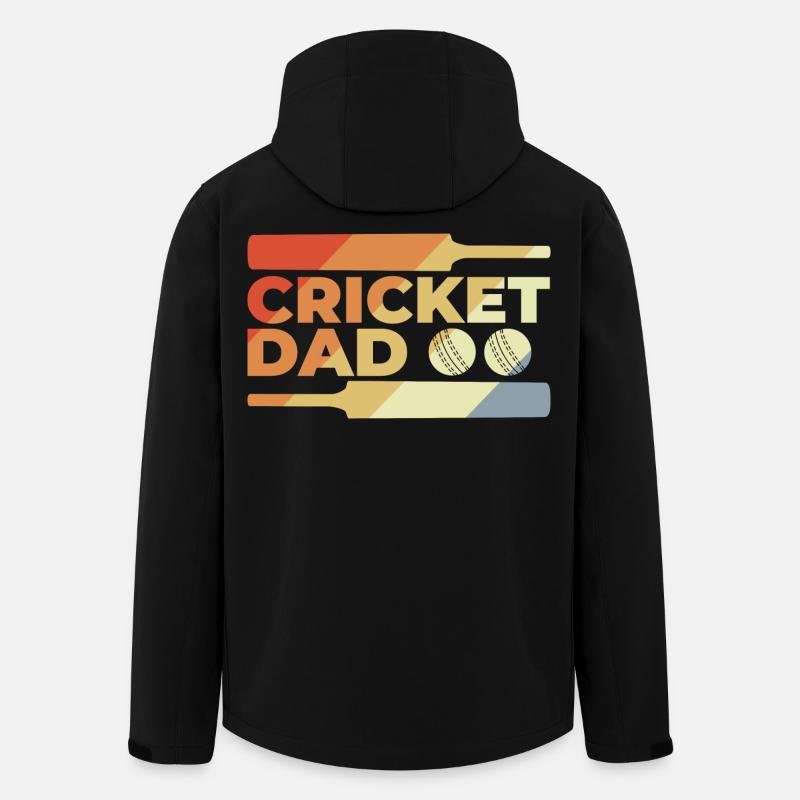 Funny Cricket Daddy - Men’s Recycled Softshell Jacket by Stanley/Stella - black