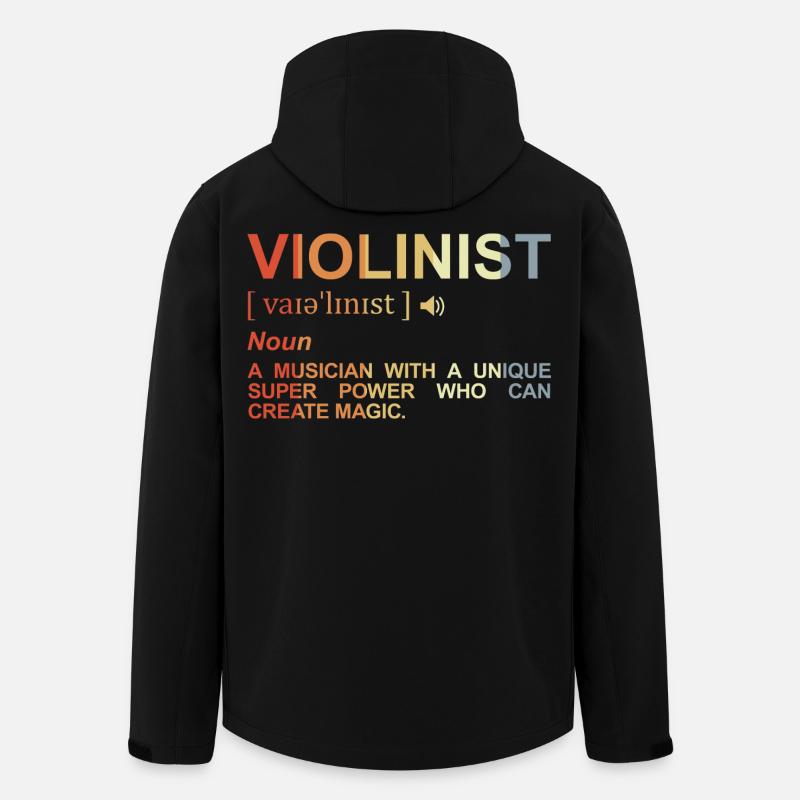 Violinist Bedeutung - Recycelte Männer Softshell-Jacke von Stanley/Stella - Schwarz