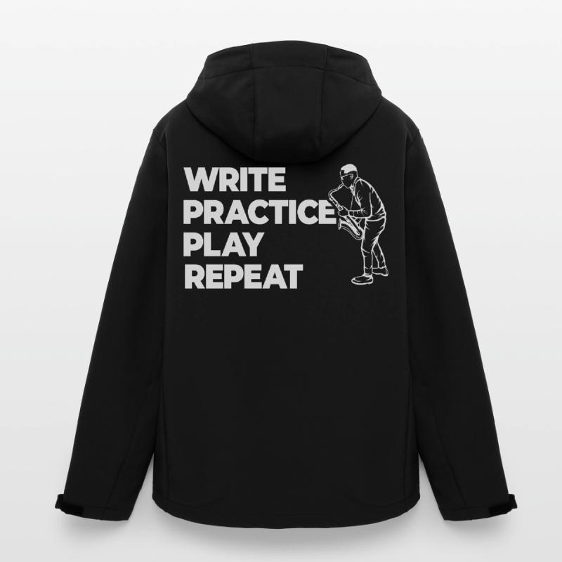 Writing, practicing, playing, repeating Men’s Recycled Softshell Jacket by Stanley/Stella