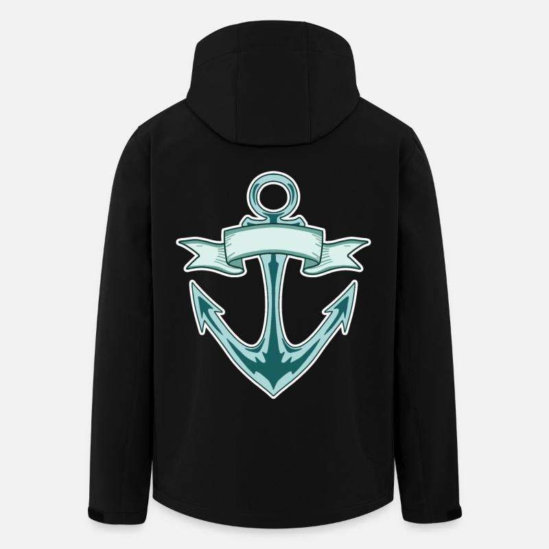 Anchor - Men’s Recycled Softshell Jacket by Stanley/Stella - black