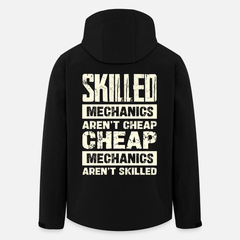 Erfahrene Mechaniker Sind Nicht Preiswert - Recycelte Männer Softshell-Jacke von Stanley/Stella - Schwarz