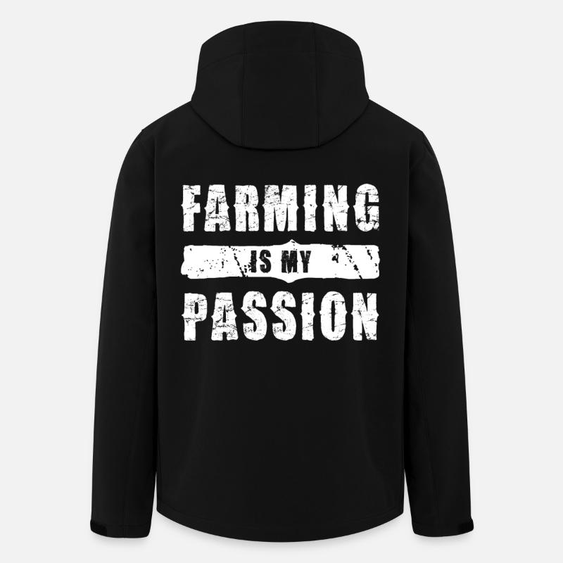 Agriculture is my passion - Men’s Recycled Softshell Jacket by Stanley/Stella - black