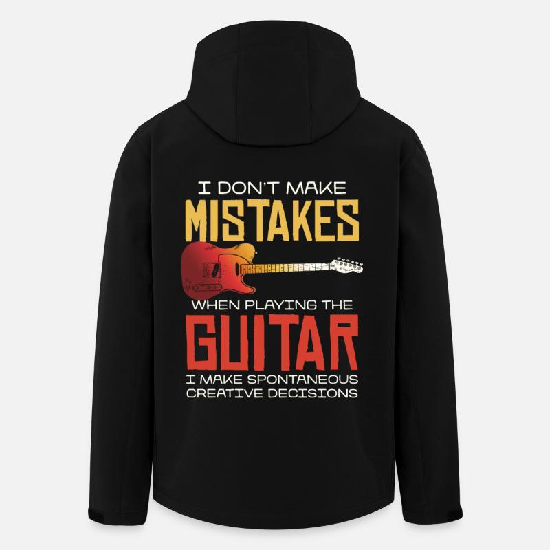 No mistakes when playing guitar - Men’s Recycled Softshell Jacket by Stanley/Stella - black