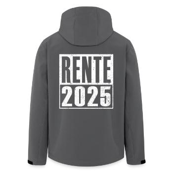 Rente 2025 Rentner Ruhestand Legende Geschenkidee - Recycelte Männer Softshell-Jacke von Stanley/Stella - Schwarz - Hinten - AI Model Male 185 light (185cm)