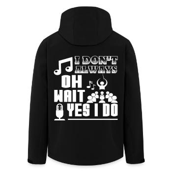 Show Choir Show Choir I Do Sing - Men’s Recycled Softshell Jacket by Stanley/Stella - black - Back - AI Model Male 185 light (185cm)