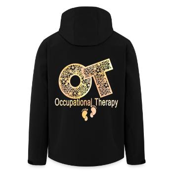 Awesome Occupational Therapy - Men’s Recycled Softshell Jacket by Stanley/Stella - black - Back - AI Model Male 185 light (185cm)