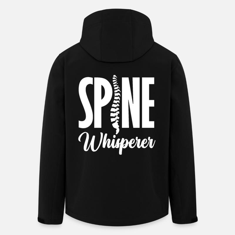 Spine Whisperer Anatomie Kunstwerk - Recycelte Männer Softshell-Jacke von Stanley/Stella - Schwarz