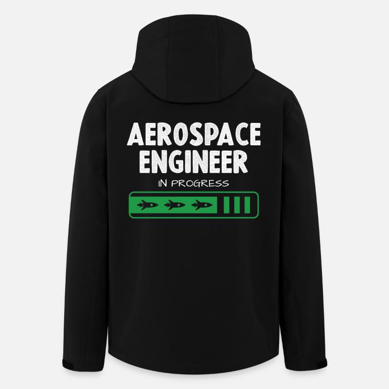 Ingénieur aérospatial en cours - Veste softshell homme en polyester recyclé Stanley/Stella - noir