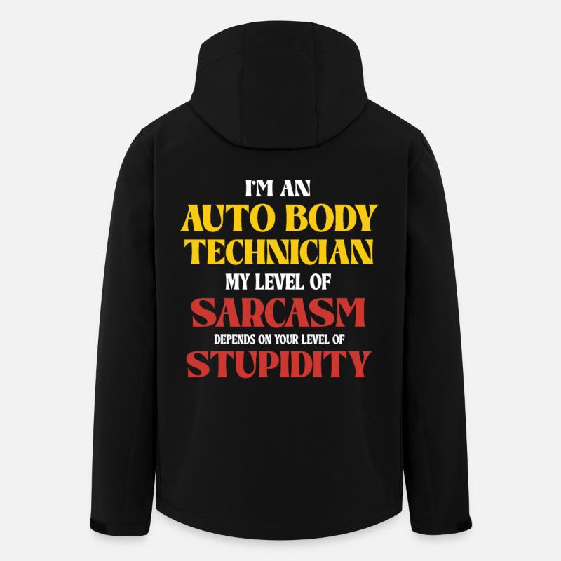 Auto Body Technician Sarkasmus Spruch - Recycelte Männer Softshell-Jacke von Stanley/Stella - Schwarz