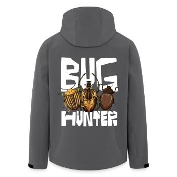 Bug Hunter Insektenliebhaber Design - Recycelte Männer Softshell-Jacke von Stanley/Stella - Schwarz - Hinten - AI Model Male 185 light (185cm)