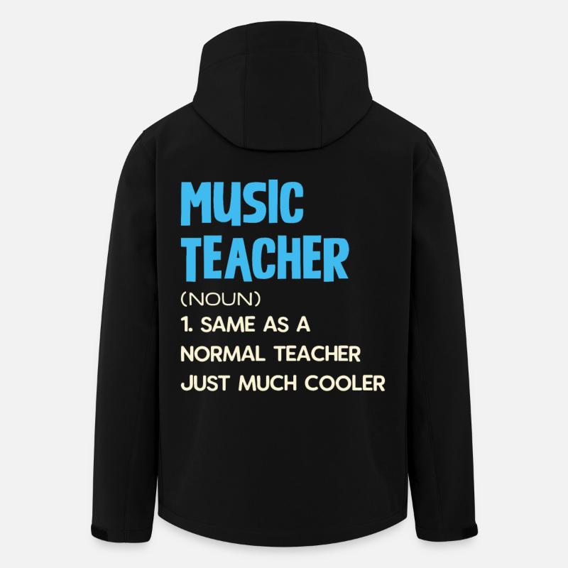 Musiklehrer Definition Cooler Lehrer Idee - Recycelte Männer Softshell-Jacke von Stanley/Stella - Schwarz