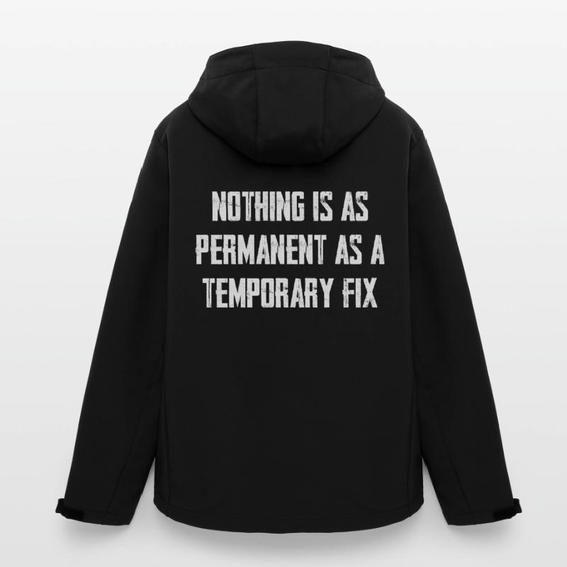 Nothing is as permanent as a temporary solution Men’s Recycled Softshell Jacket by Stanley/Stella