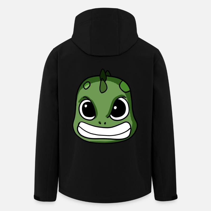 Dino Sauer upsets dinosaur head - Men’s Recycled Softshell Jacket by Stanley/Stella - black