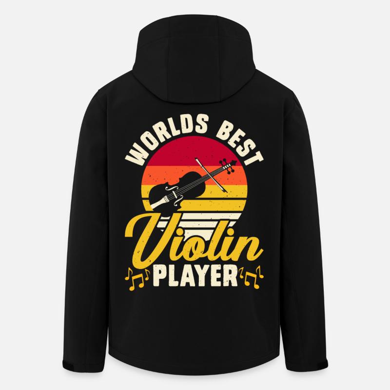 Worlds Best Violin Player - Men’s Recycled Softshell Jacket by Stanley/Stella - black