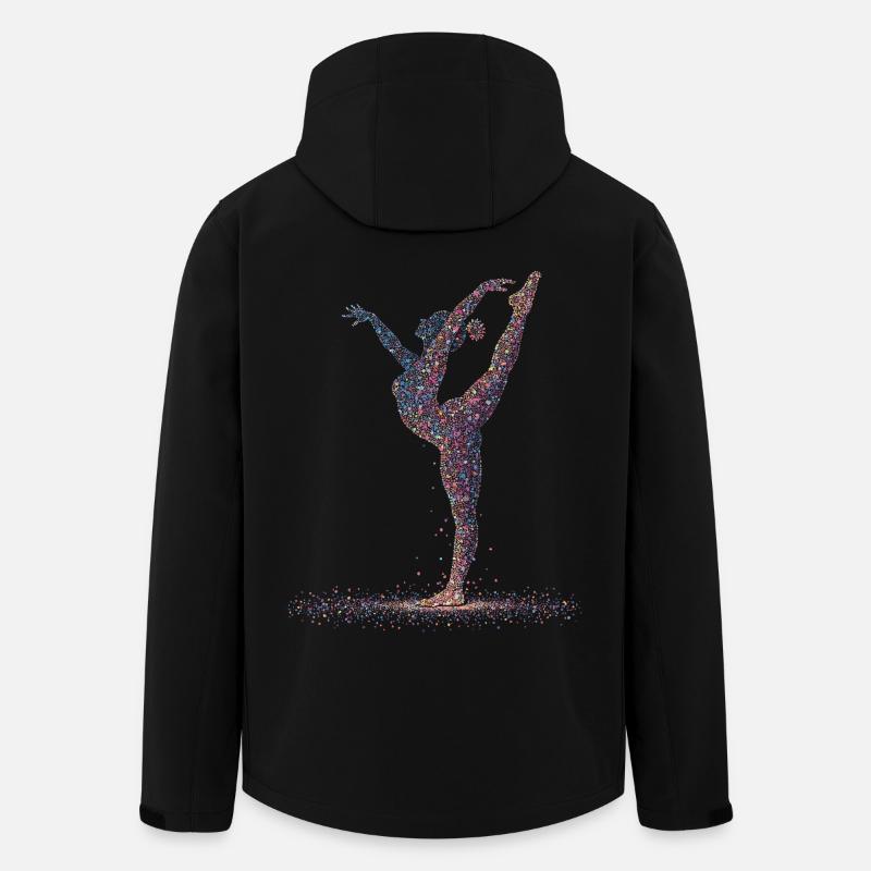 Turnen Gymnastik Turnerin Akrobatik - Recycelte Männer Softshell-Jacke von Stanley/Stella - Schwarz