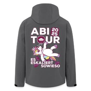 Abi Abschluss 2025 Abitur Abschlussfahrt Abi Tour - Recycelte Männer Softshell-Jacke von Stanley/Stella - Schwarz - Hinten - AI Model Male 185 light (185cm)