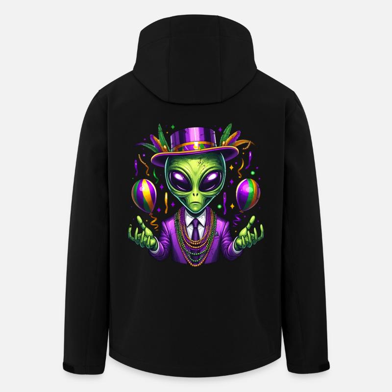 Mardi Gras Alien - Veste softshell homme en polyester recyclé Stanley/Stella - noir