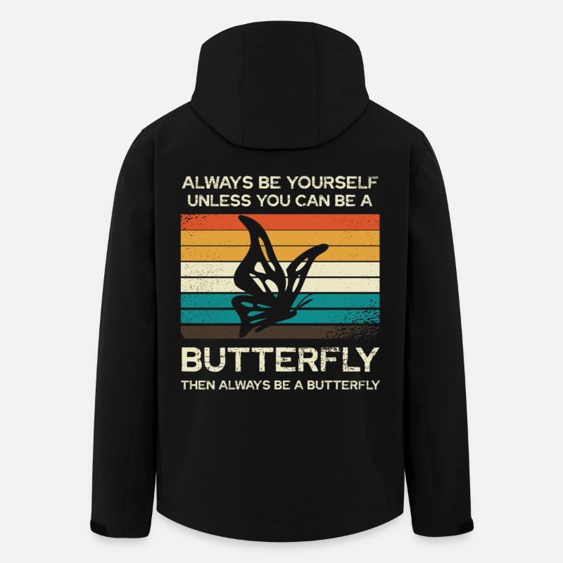 Soyez toujours vous-même Papillon - Veste softshell homme en polyester recyclé Stanley/Stella - noir