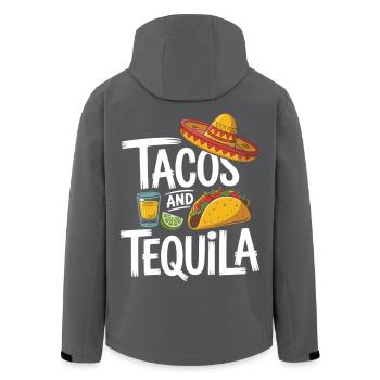Chemise de fête tacos et tequila - Veste softshell homme en polyester recyclé Stanley/Stella - noir - Dos - AI Model Male 185 light (185cm)