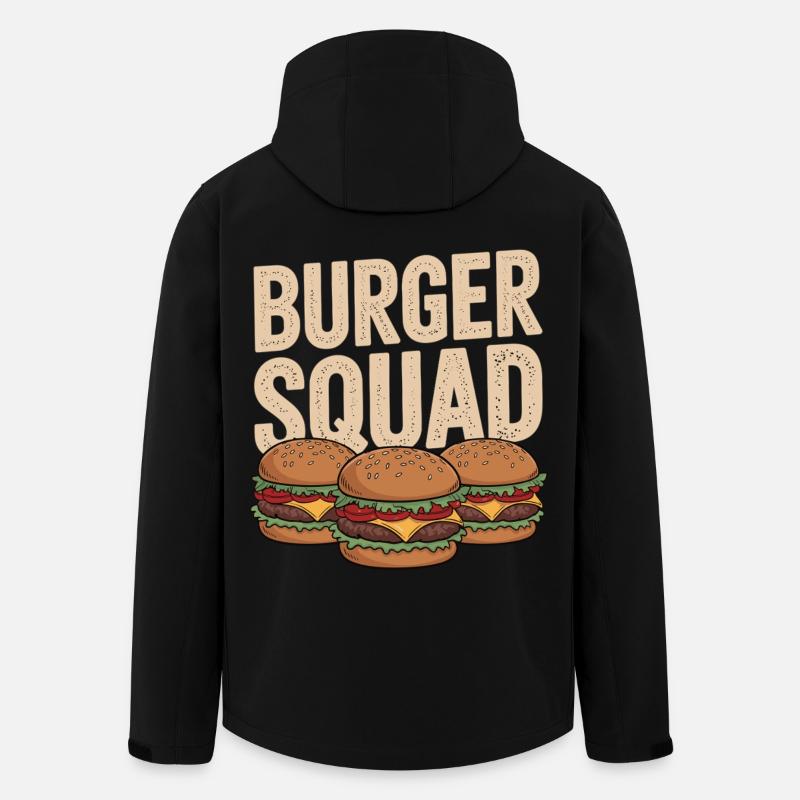 Chemise Team Cheeseburger - Veste softshell homme en polyester recyclé Stanley/Stella - noir