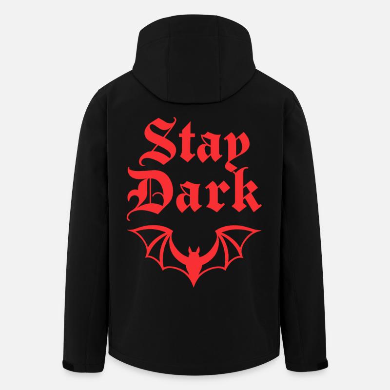 Gothic Bat – Stay Dark Statement - Men’s Recycled Softshell Jacket by Stanley/Stella - black