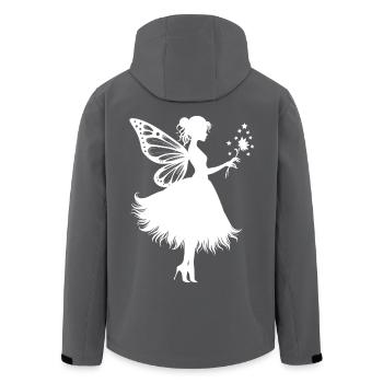 Zauberhafte Fee mit Blume - Recycelte Männer Softshell-Jacke von Stanley/Stella - Schwarz - Hinten - AI Model Male 185 light (185cm)