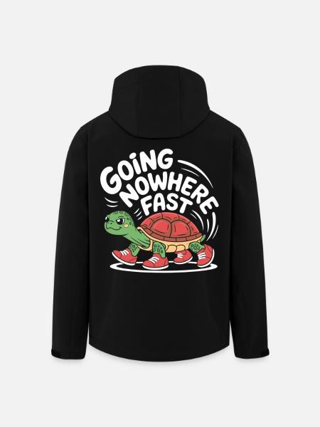 Turtle pace in style - Men’s Recycled Softshell Jacket by Stanley/Stella - black
