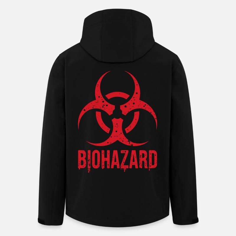 Biohazard Grunge Zombies Apokalypse Horror - Recycelte Männer Softshell-Jacke von Stanley/Stella - Schwarz