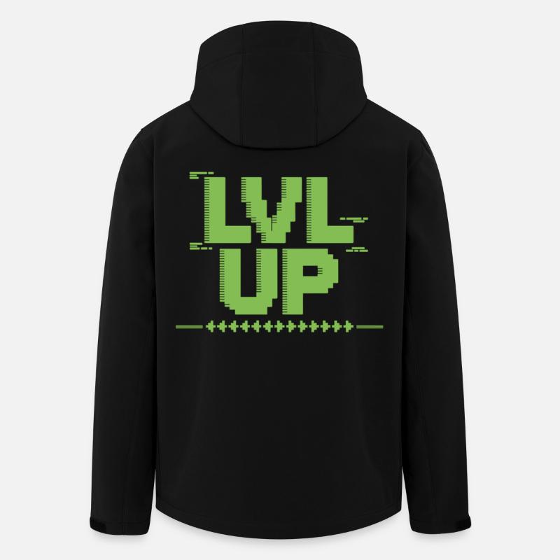 Level Up Gamer Shirt - Men’s Recycled Softshell Jacket by Stanley/Stella - black