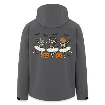 Halloween, Cat, Raccoon, Cypabara, Ballet - Men’s Recycled Softshell Jacket by Stanley/Stella - black - Back - AI Model Male 185 light (185cm)