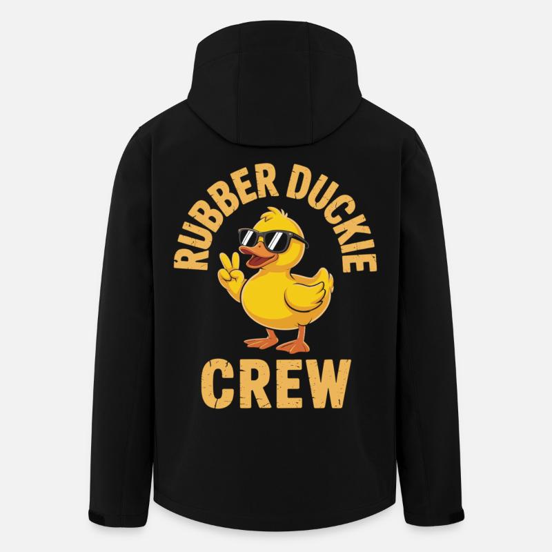 Cool rubber duck crew - Men’s Recycled Softshell Jacket by Stanley/Stella - black