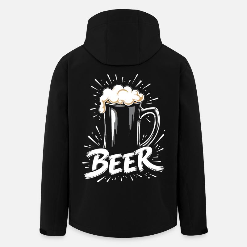 Bier Krug - Recycelte Männer Softshell-Jacke von Stanley/Stella - Schwarz