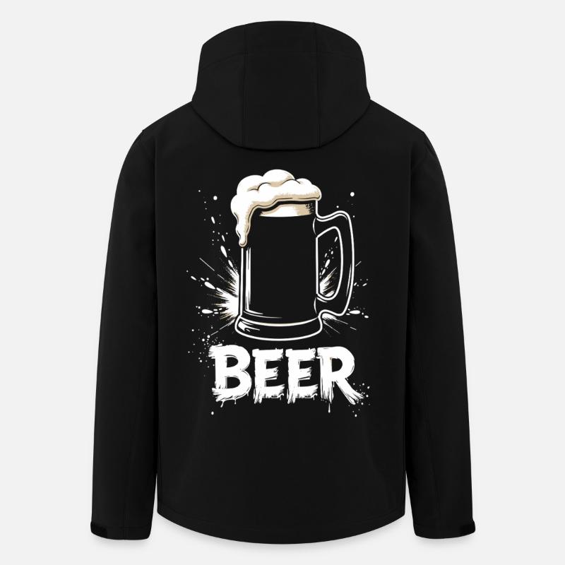 Beer Mug - Men’s Recycled Softshell Jacket by Stanley/Stella - black