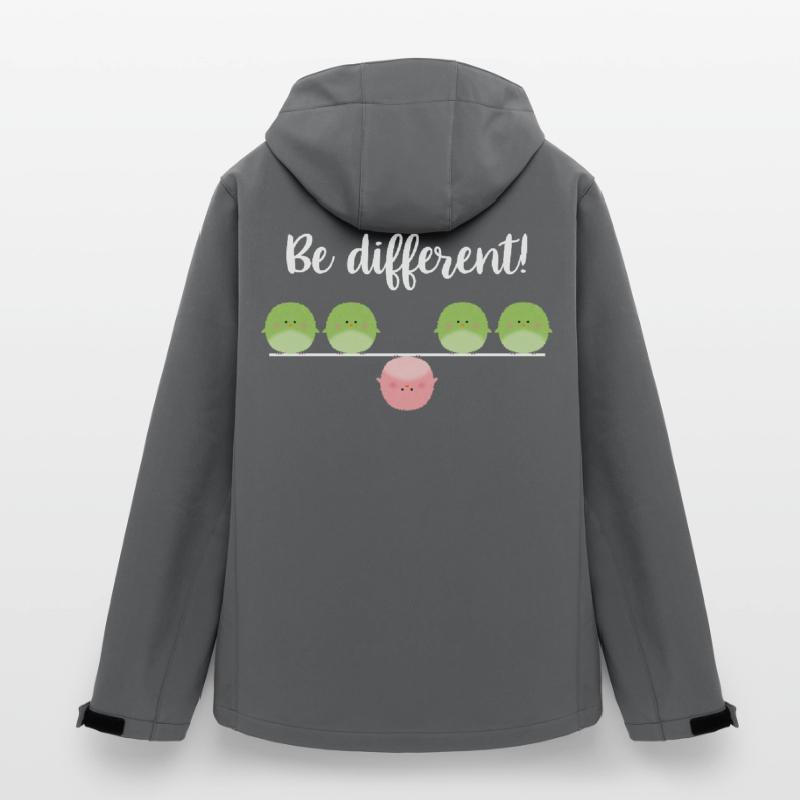 Be different! Sei einfach anders! Recycelte Männer Softshell-Jacke von Stanley/Stella