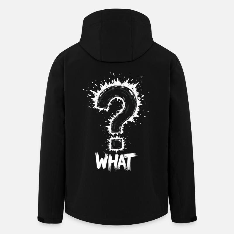 What Fragezeichen Splash - Recycelte Männer Softshell-Jacke von Stanley/Stella - Schwarz